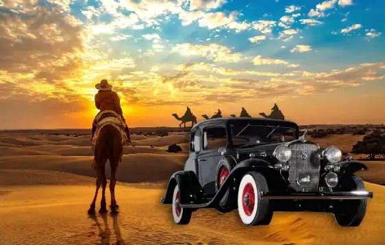 Vintage Car Rental in Jaisalmer